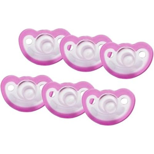 JollyPop 0-3 Months Pacifier 6 Pack Unscented - Pink