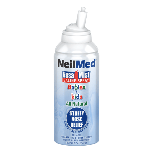 NeilMed Pediamist Sterile Saline Spray, Relief for Sinus, Allergy & Stuffy Noses in Babies & Kids, 2.53 oz