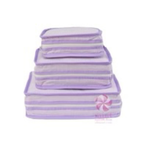 Stacking Cubes - Lilac Seersucker
