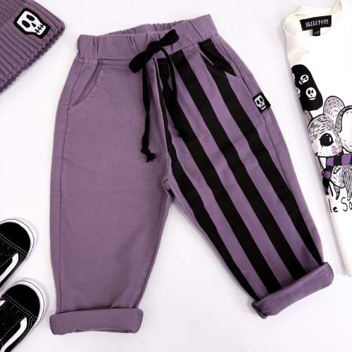 SMOKEY LILAC STRIPE TROUSERS