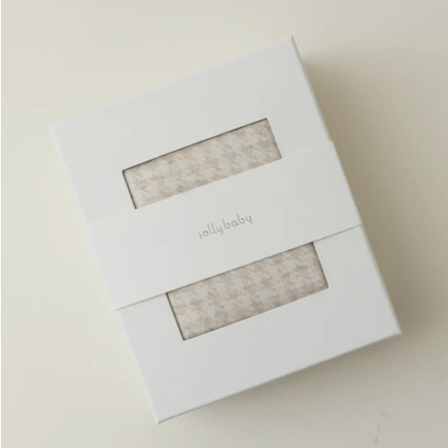 Cream Houndstooth wrap carrier