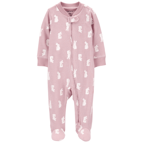 Baby Bunny 2-Way Zip Thermal Sleep & Play Pajamas - Carter's | Carter's