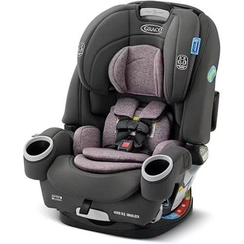 Graco 4Ever DLX SnugLock 4 in 1 Car Seat | Infant to Toddler Car Seat, Featuring Easy-Install SnugLock Technology, Leila