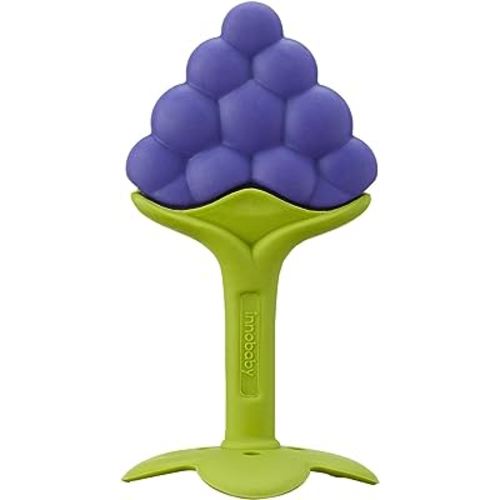 Innobaby Original Teethin Smart EZ Grip Fruit Teether and Sensory Toy for Babies and Toddlers in Grape. BPA Free Teether