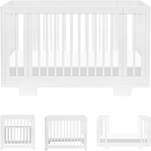 Babyletto Yuzu 8-in-1 Convertible All-Stages® Crib - Conversion Kits for Bassinet, Midi Baby Crib to Toddler Bed, Daybed, Full-Size Crib & Baby Bed - Portable & Adjustable - GREENGUARD Gold Certified
