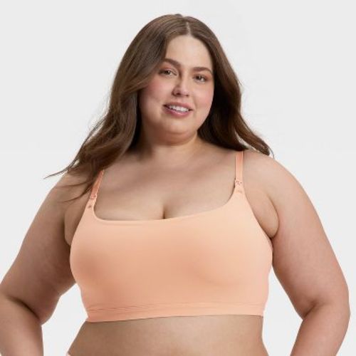 Women's Luxe Stretch Unlined Nursing Bralette - Auden™ Pearl Tan XS
