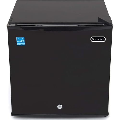 Whynter Upright Small Freezer Mini Freezer with Lock for Bedrooms, Dorms, Garages, Offices CUF-110B, Black Energy Star, 1.1 Cu Ft