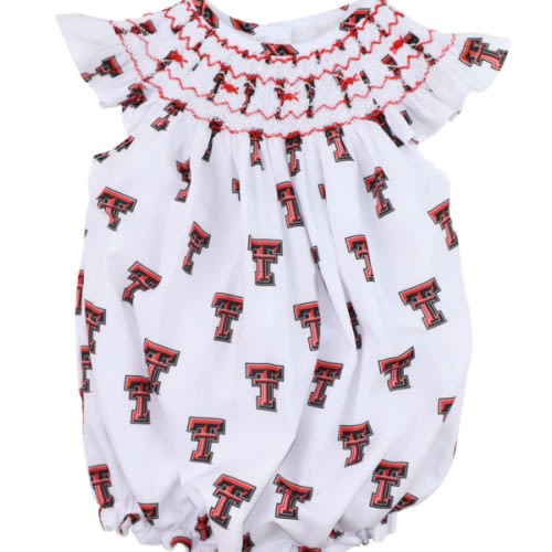 Officially Licensed by FOSTER Smocked Texas Tech Bubble – Cecil & Lou