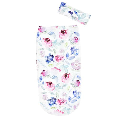 TMOYZQ Baby Newborn Receiving Blankets Headband Sets Swaddle Sack Nursery Swaddle Wrap Infant Baby Photography Props Gifts