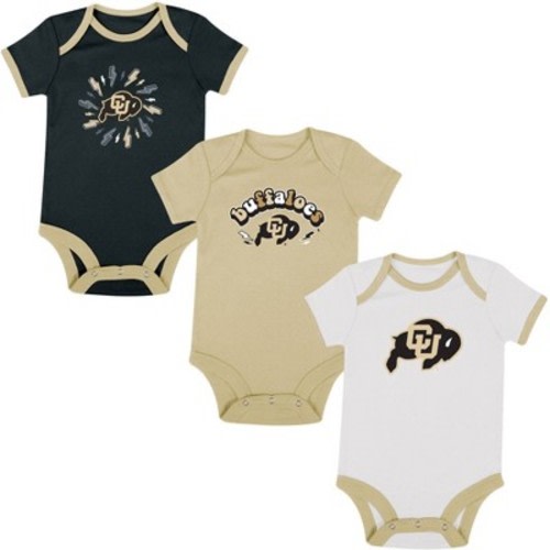 NCAA Colorado Buffaloes Infant Boys' 3pk Bodysuit - 3-6M
