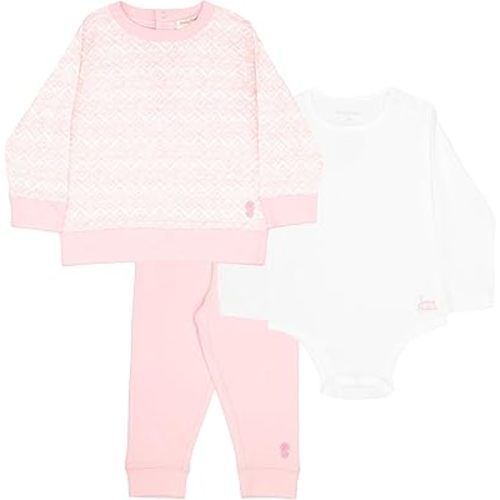Tommy Bahama Baby 3-Piece 100% Cotton Set - Long Sleeve Shirt, Onesie, and Pants Bundle for Infants and Babies