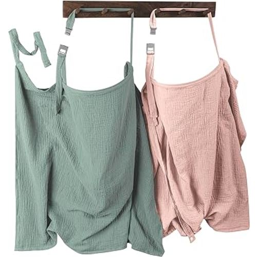 Nursing Cover Up for Breastfeeding - 2 Pack Quick Magnetic Closure Breastfeeding Cover Up for Mom with 100% Cotton Muslin | Nursing Clothes for Breastfeeding | Breastfeeding Essentials