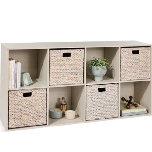 Best Choice Products 8-cube Bookshelf, 11in Display Storage System, Organizer W/ Removable Back Panels - Sage