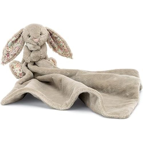 Jellycat Blossom Bea Beige Bunny Soother Lovey Baby Security Blanket