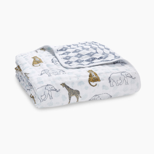 Aden + Anais Cotton Muslin Dream Blanket - Jungle