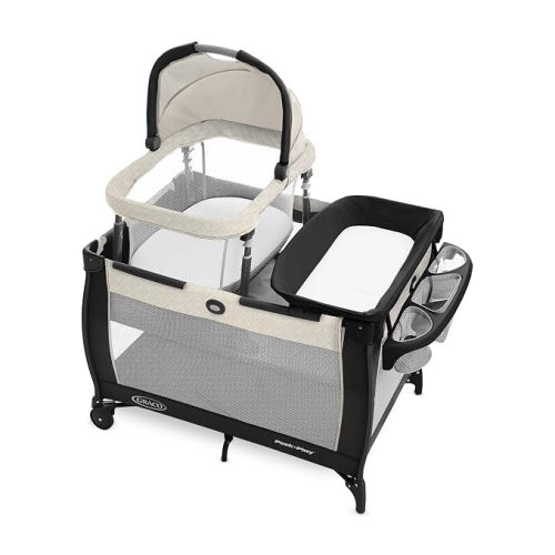 Graco Pack 'n Play Day2Dream Travel Bassinet Playard Features Portable Bassinet Diaper Changer and More (Lo, Lo)
