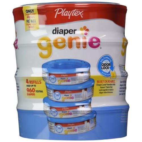 Playtex Diaper Genie Disposal System Refills, 4 Count