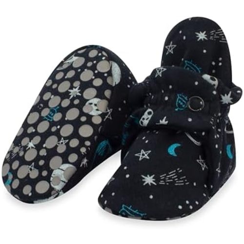 Zutano Unisex Organic Cotton Baby Booties With Gripper Soles