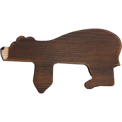 Decocove Door Topper (Wood - Right Side) - Adorable Bear Shape Door Topper - Handcrafted Wood Decor for a Rustic Touch