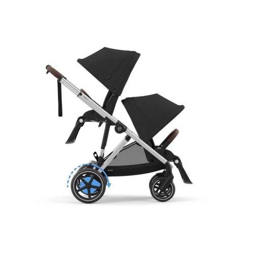 CYBEX e-Gazelle S - Moon Black (Silver Frame)