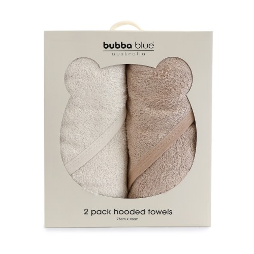 Bubba Blue Sundae Hooded Towel 2 Pack Chestnut