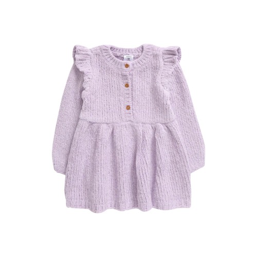 Cozy Sparkle Long Sleeve Knit Dress, 9M