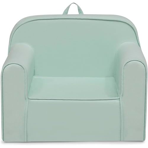 Delta Children Cozee Chair -Foam Kids Chair for Ages 18 Months and Up, Sage