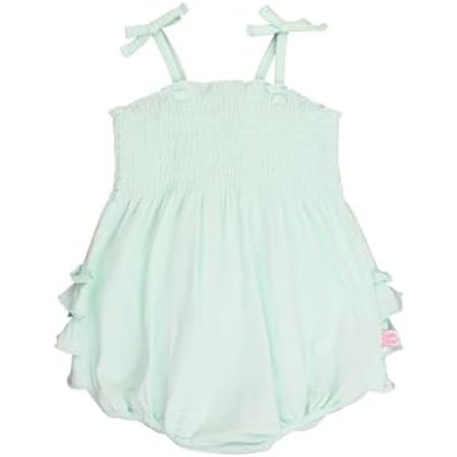 RuffleButts® Baby/Toddler Girls Sleeveless Tank Bubble Romper