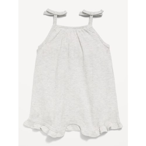 Sleeveless Tie-Strap One-Piece Romper for Baby