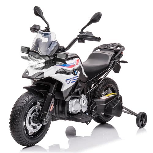 12V 7AH Ride On Motorcycle, Licensed BMW Kids Motorcycle, High/Low Speed, EVA Tire, LED Headlights, Spring Suspension, Music,Ride On Car for Boys and Girls