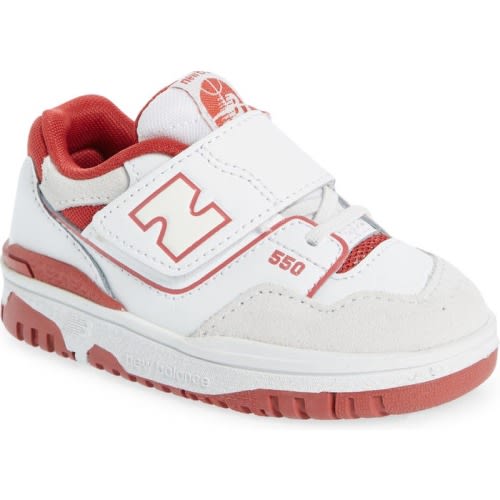 Baby, Walker, Toddler, Little Kid & Big Kid 550 Basketball Sneaker, White/ Astro Dust