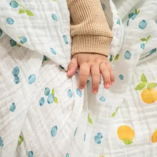 aden + anais Organic Cotton Muslin Swaddles 2 Pack in Fresh Fruit | aden + anais