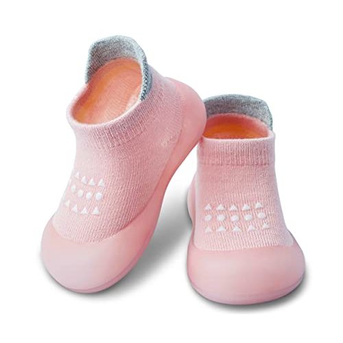 Dookeh Baby Sock Shoes Boys Girls First Walking Shoes Non-Slip Slippers Soft Sole Sneakers Toddler Infant Babygirl