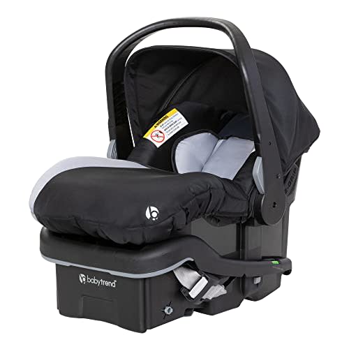 Baby Trend EZ Lift 35 Plus Ergonomic Lightweight Rear Facing Infant Car Seat with Multi Position Base and Cozy Cover, Stormy Gray/Black