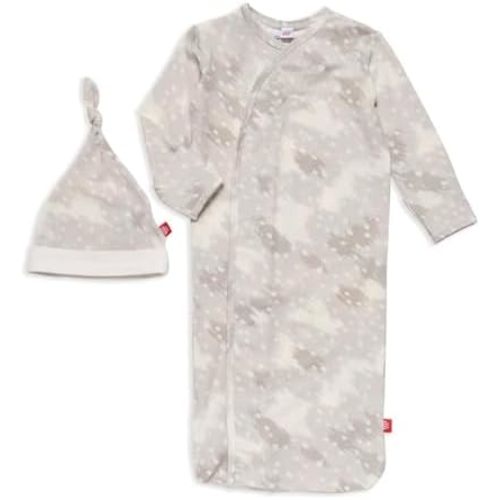 Magnetic Me Modal Newborn Sleeper Gown & Hat Set | Silky Soft Modal Fabric Sleep Sack