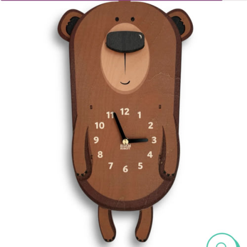 Linus the Bear Pendulum Clock