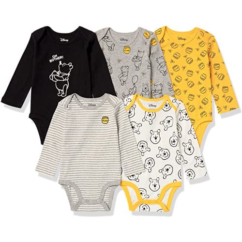 Amazon.com: Amazon Essentials Disney | Marvel | Star Wars Unisex Babies Long-Sleeve Bodysuits, Pack of 5 : Clothing, Shoes & Jewelry
