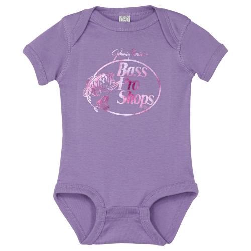 Bass Pro Shops Original Foil Logo Short-Sleeve Bodysuit for Babies