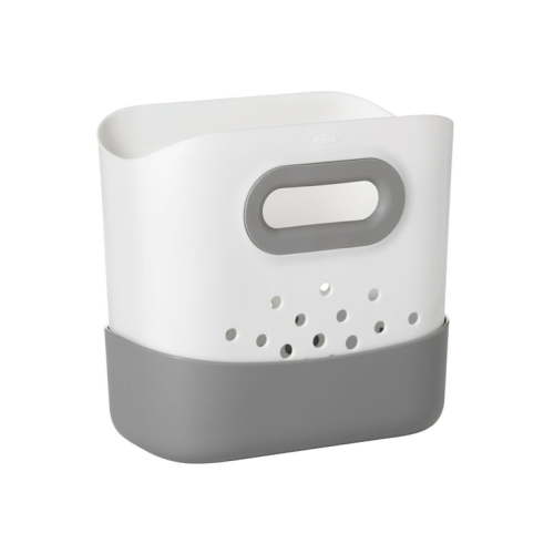 OXO Tot Stand Up Plastic Bath Toy Storage Bin, Gray