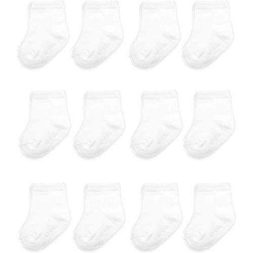 Fruit of the Loom Baby & Toddler Grow & Fit Flex Zones Cotton Stretch Socks - Unisex, Girls, Boys