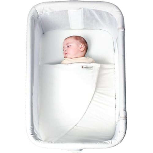 Wrap Sheet - The Original Safe Sleep Blanket for Newborns - Bassinet Bedside Sleepers - Promotes Longer Sleep Cycles - Swaddle Blanket - Bassinet Sheet - Newborn Essentials