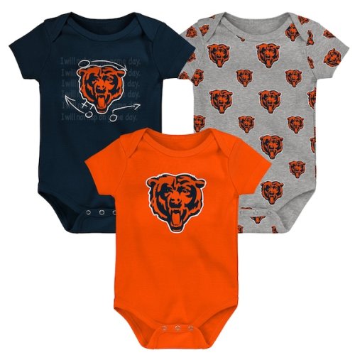 Chicago Bears Newborn & Infant Team Starter 3-Pack Bodysuit Set