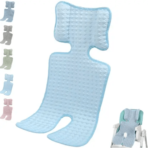 Baby Stroller Gel Cooler Pad Universal Car Seat Cooling Cushion, Comfortable Cooling Car Kid Seat Pad, Stroller Cooling Pad, Multifunctional Chair Ice Cushion for Child Safety Seat (Light Blue)