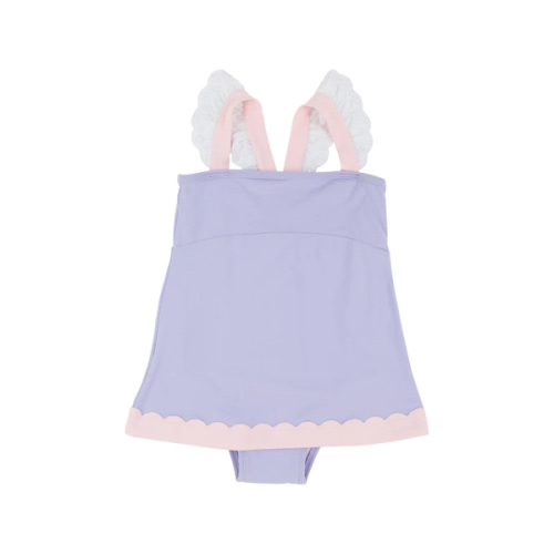 Sanctuary Scallop Swimsuit - Lauderdale Lavender with Palm Beach Pink