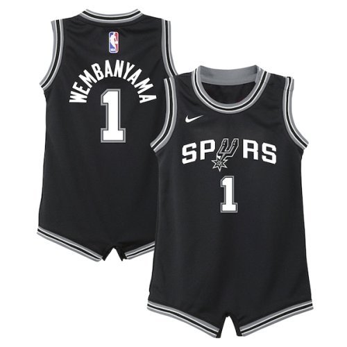 Infant San Antonio Spurs Victor Wembanyama Nike Black Swingman Player Jersey - Icon Edition