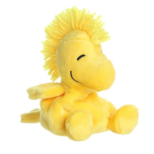 Aurora® Timeless Peanuts® Palm Pals™ Woodstock Stuffed Animal - Classic Characters - Lasting Memories - Yellow 5 Inches