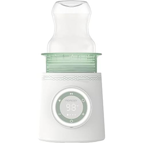 Momcozy Portable Bottle Warmer for Travel, Double Leak-Proof Travel Bottle Warmer with Fast Heating, Safety Material Baby Bottle Warmer for Dr. Brown, Philips Avent, Medela, Tommee Tippee, Comotomo