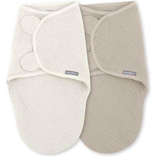 SwaddleMe by Ingenuity Muslin Original Swaddle - Cream/Cashew