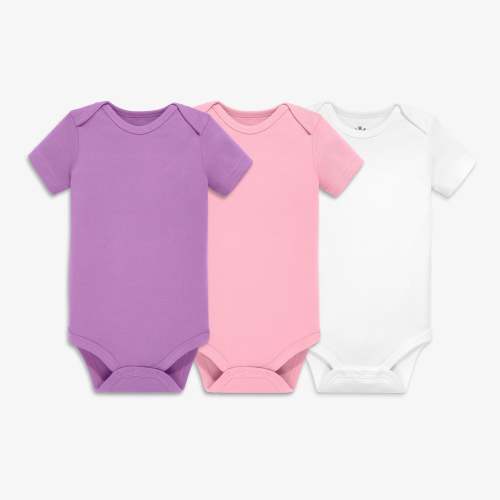 Organic short sleeve babysuit 3-pack | Primary.com