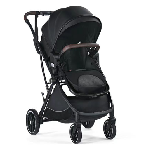 AILEEKISS Baby Stroller, 3 in 1 Unisex Folding Infant Carriage Bassinet Stroller for Newborn, Black